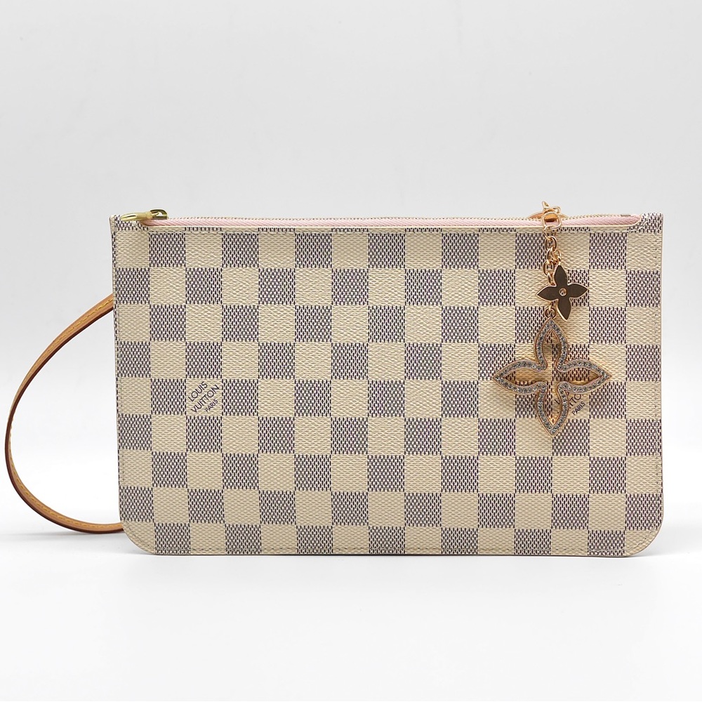 🍋LV Neverfull Azur Pouch